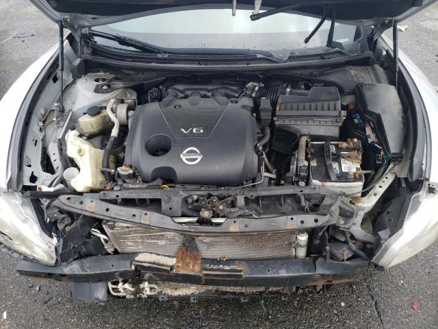 1N4AA5AP7CC839811 - 2012 NISSAN MAXIMA S SILVER photo 11