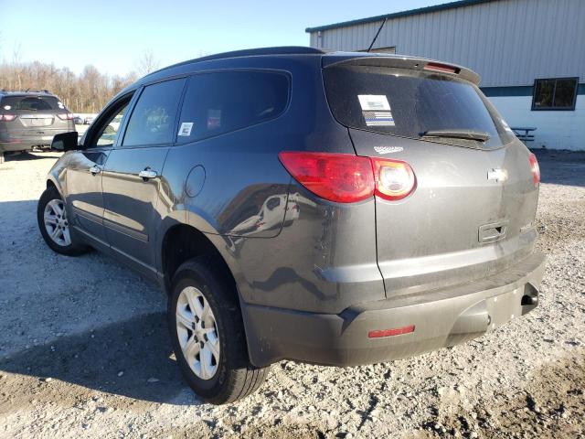 1GNKRFED1CJ396815 - 2012 CHEVROLET TRAVERSE LS GRAY photo 3