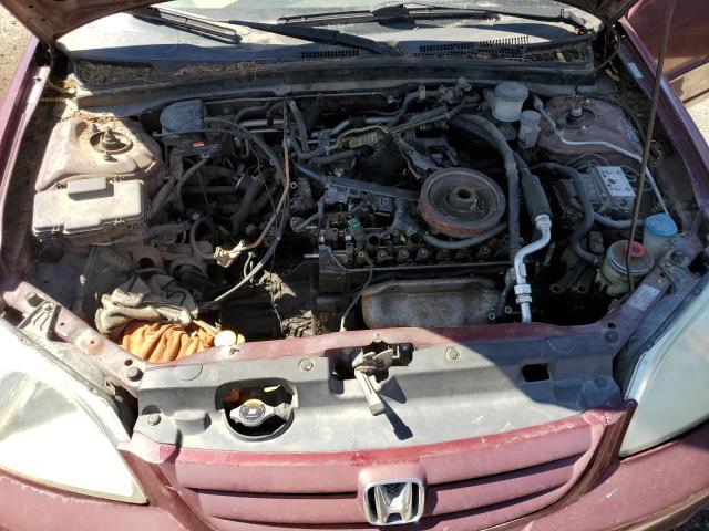 2HGES25712H558294 - 2002 HONDA CIVIC EX MAROON photo 11