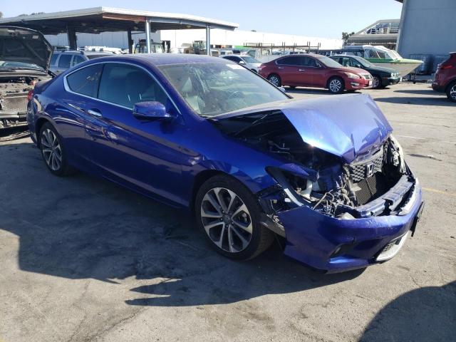 1HGCT2B82EA004556 - 2014 HONDA ACCORD EXL BLUE photo 4