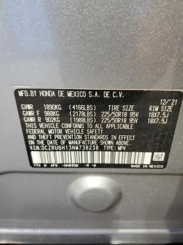 3CZRU6H13NM738238 - 2022 HONDA HR-V SPORT 银色 照片 13