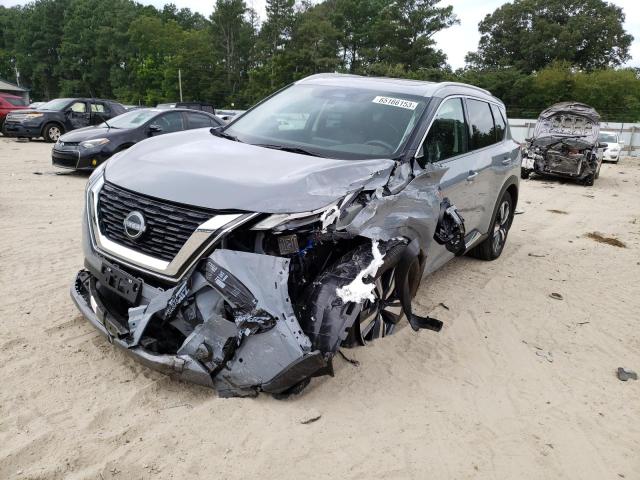 5N1BT3CB4NC701544 - 2022 NISSAN ROGUE SL GRAY photo 1