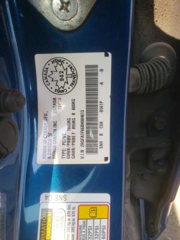 2HGFA1F66BH004613 - 2011 HONDA CIVIC LX-S Mavi foto 12