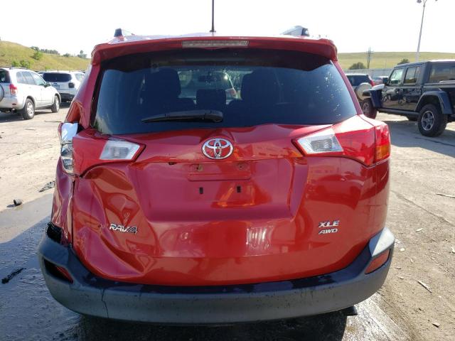 2T3RFREV3DW016290 - 2013 TOYOTA RAV4 XLE RED photo 6