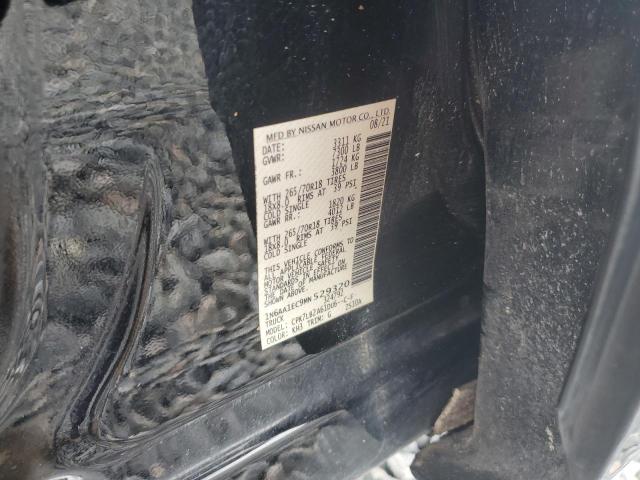 1N6AA1EC9MN529320 - 2021 NISSAN TITAN S BLACK photo 12