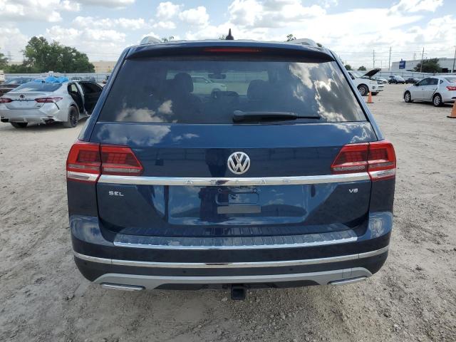 1V2ER2CA7KC619786 - 2019 VOLKSWAGEN ATLAS SEL BLUE photo 6