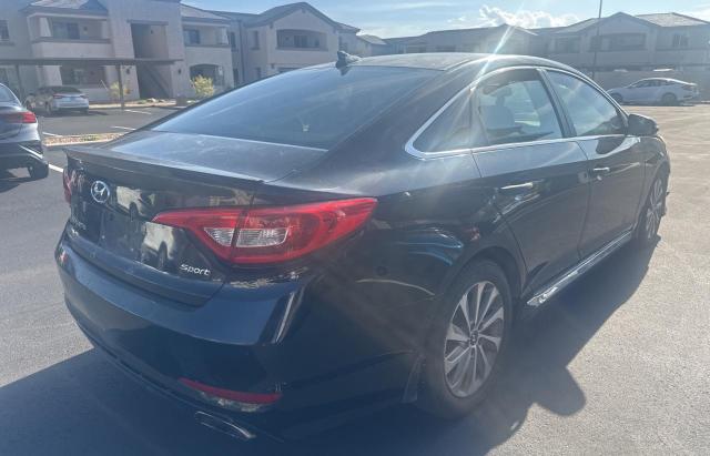5NPE34AFXFH218336 - 2015 HYUNDAI SONATA SPORT BLACK photo 4