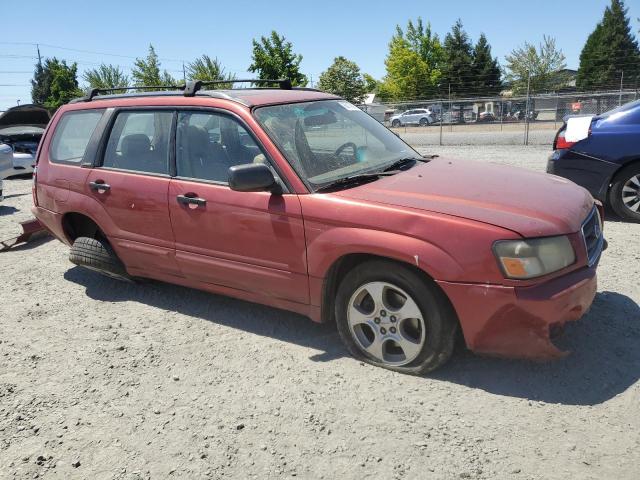 JF1SG65654H743819 - 2004 SUBARU FORESTER 2.5XS წითელი ფოტო 4