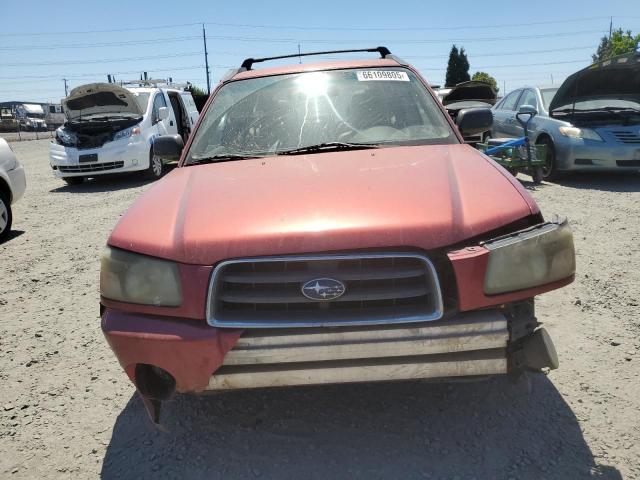 JF1SG65654H743819 - 2004 SUBARU FORESTER 2.5XS წითელი ფოტო 5