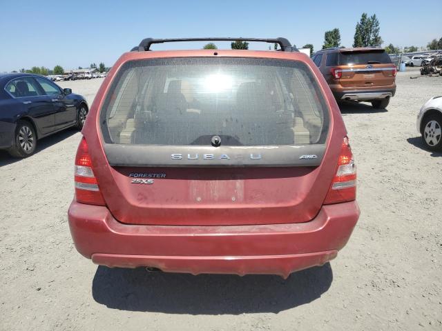 JF1SG65654H743819 - 2004 SUBARU FORESTER 2.5XS წითელი ფოტო 6