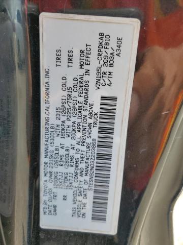 5TESN92N03Z203868 - 2003 TOYOTA TACOMA XTRACAB PRERUNNER 黑色 照片 12