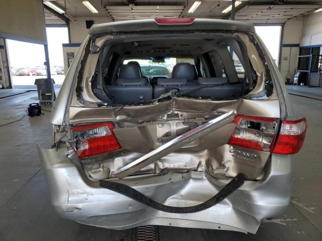 5FNRL38785B044631 - 2005 HONDA ODYSSEY EXL SILVER photo 6