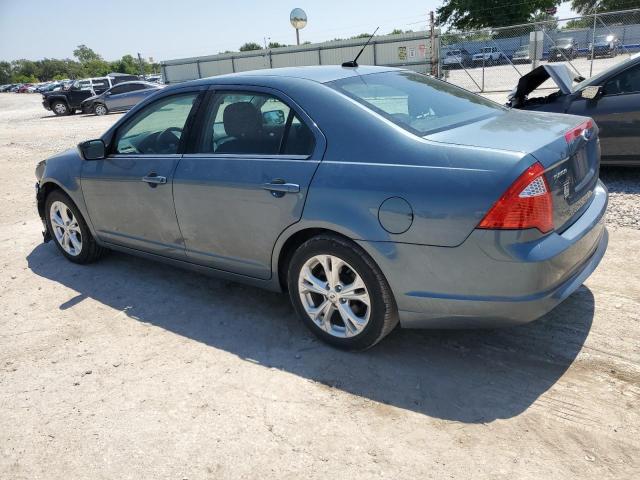 3FAHP0HA0CR414837 - 2012 FORD FUSION SE BLUE photo 2