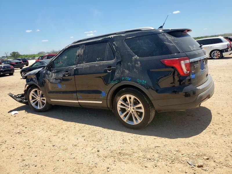 1FM5K7D81JGC92951 - 2018 FORD EXPLORER XLT შავი ფოტო 2
