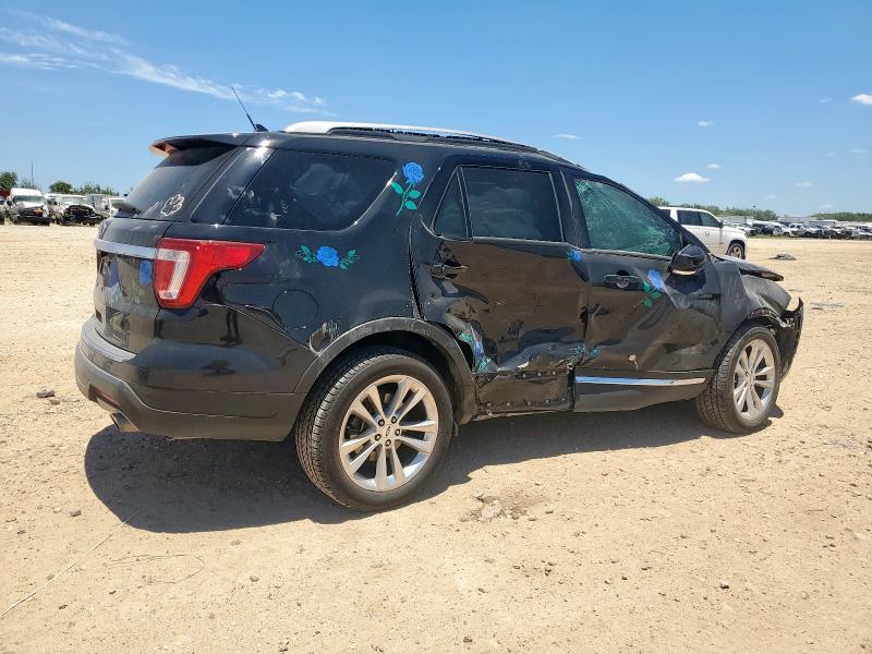 1FM5K7D81JGC92951 - 2018 FORD EXPLORER XLT შავი ფოტო 3