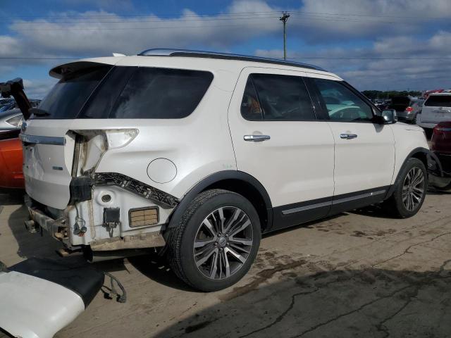 1FM5K8HT4GGA74564 - 2016 FORD EXPLORER PLATINUM WHITE photo 3