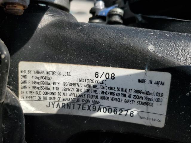 JYARN17EX9A006276 - 2009 YAMAHA FZ1 S BLUE photo 10