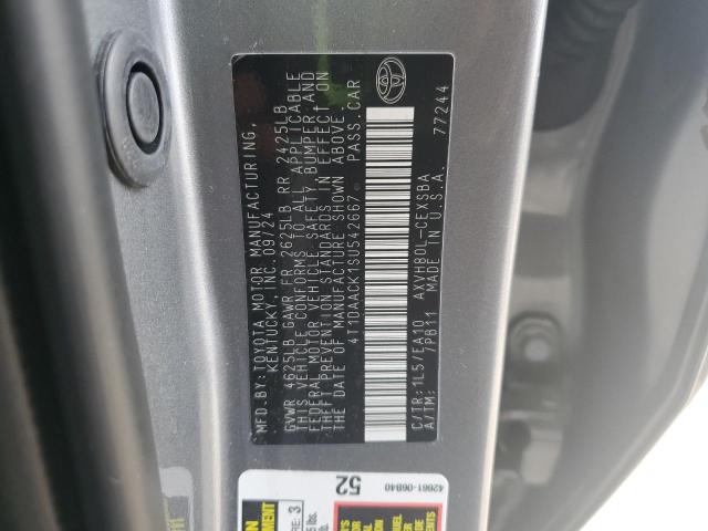4T1DAACK1SU542667 - 2025 TOYOTA CAMRY XSE GRAY photo 12