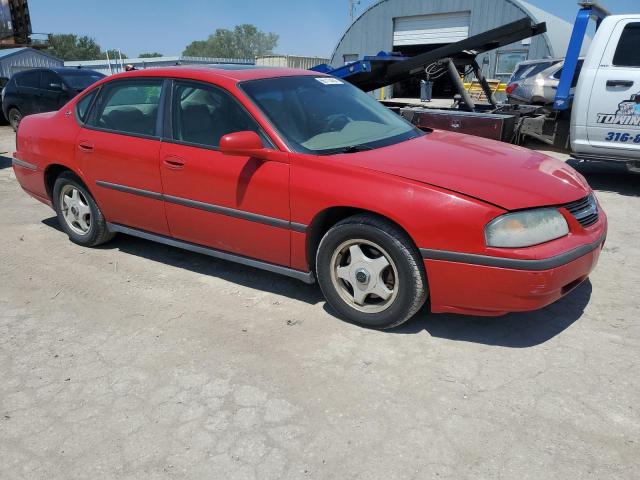 2G1WF55K049200784 - 2004 CHEVROLET IMPALA RED photo 4