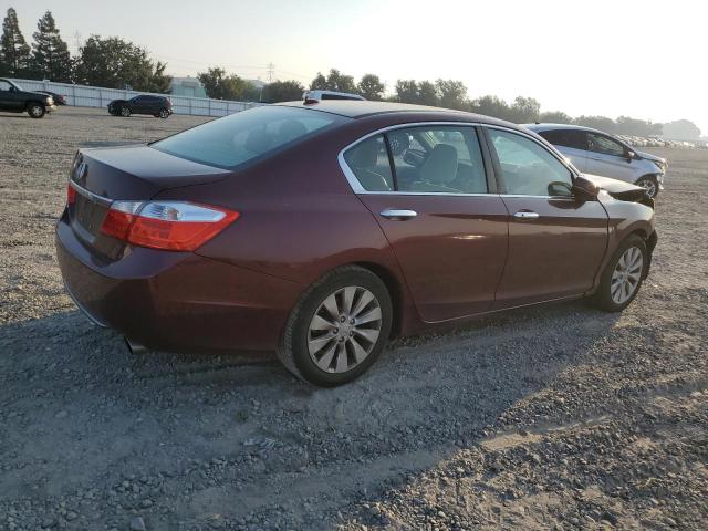 1HGCR2F85EA180431 - 2014 HONDA ACCORD EXL BURGUNDY photo 3