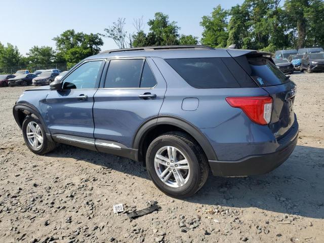 1FMSK8DHXMGA90834 - 2021 FORD EXPLORER XLT Azul foto 2