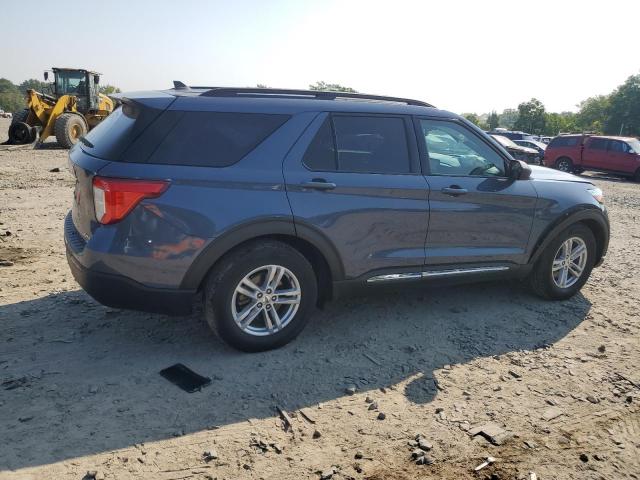 1FMSK8DHXMGA90834 - 2021 FORD EXPLORER XLT Azul foto 3