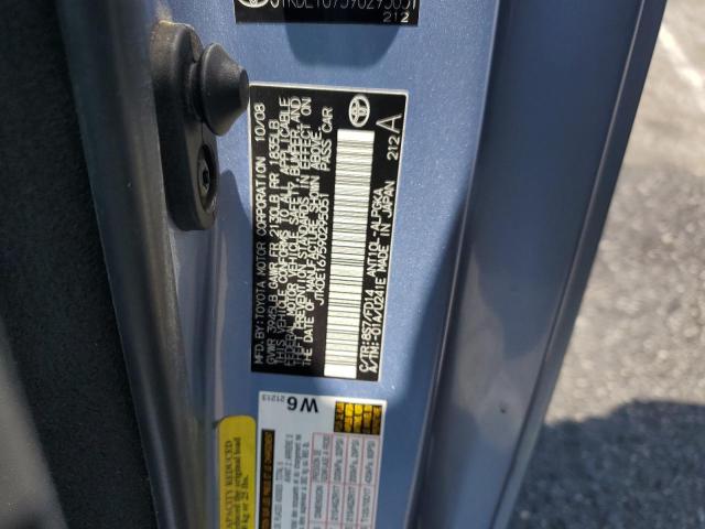 JTKDE167590295051 - 2009 TOYOTA SCION TC BLUE photo 12