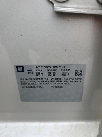 1G11C5SA6GF108041 - 2016 CHEVROLET MALIBU LIM LT 奶油色 照片 12