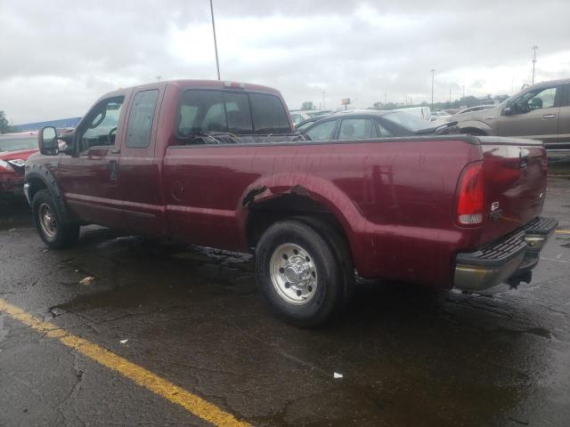 1FTNX20S84EA85791 - 2004 FORD F250 SUPER DUTY MAROON photo 2