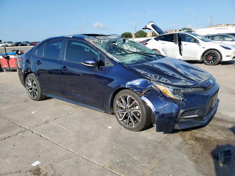 5YFP4MCE9NP122757 - 2022 TOYOTA COROLLA SE BLUE photo 4