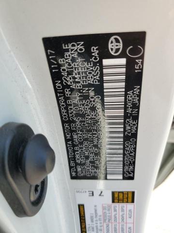 JTDKARFP2H3060970 - 2017 TOYOTA PRIUS PRIM თეთრი ფოტო 12