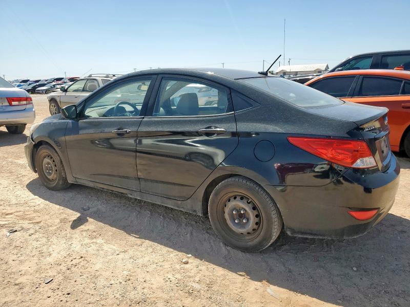 KMHCT4AE1DU561744 - 2013 HYUNDAI ACCENT GLS BLACK photo 2