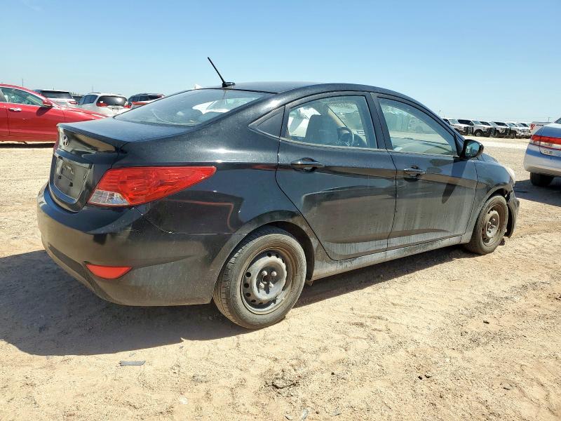 KMHCT4AE1DU561744 - 2013 HYUNDAI ACCENT GLS BLACK photo 3