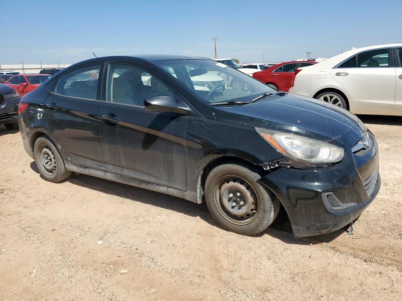 KMHCT4AE1DU561744 - 2013 HYUNDAI ACCENT GLS BLACK photo 4