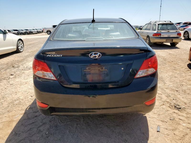 KMHCT4AE1DU561744 - 2013 HYUNDAI ACCENT GLS BLACK photo 6
