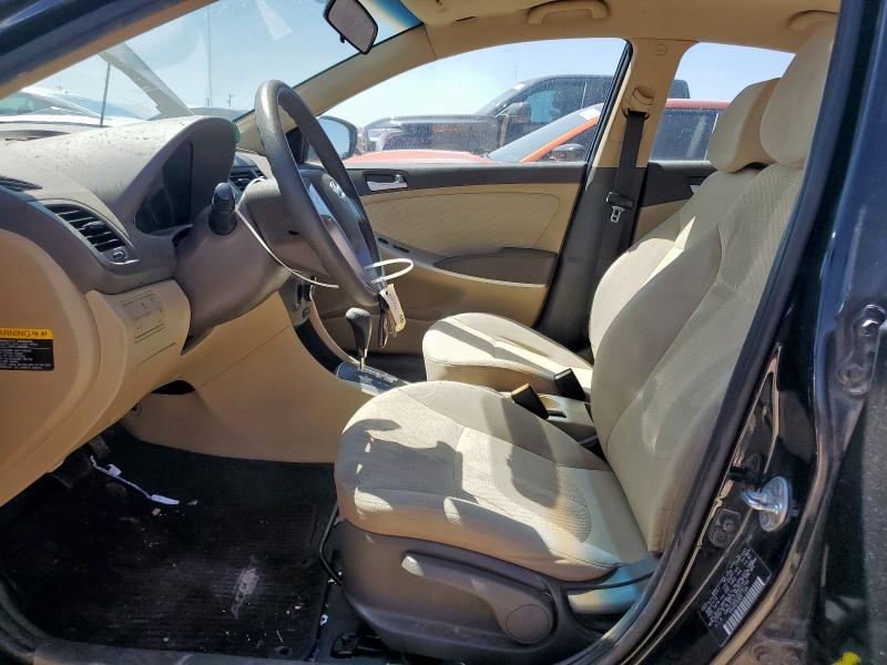 KMHCT4AE1DU561744 - 2013 HYUNDAI ACCENT GLS BLACK photo 7