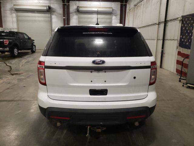 1FM5K8ARXFGC68187 - 2015 FORD EXPLORER POLICE INTERCEPTOR WHITE photo 6