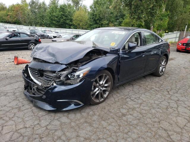 JM1GL1W55H1118520 - 2017 MAZDA 6 GRAND TOURING BLUE photo 1