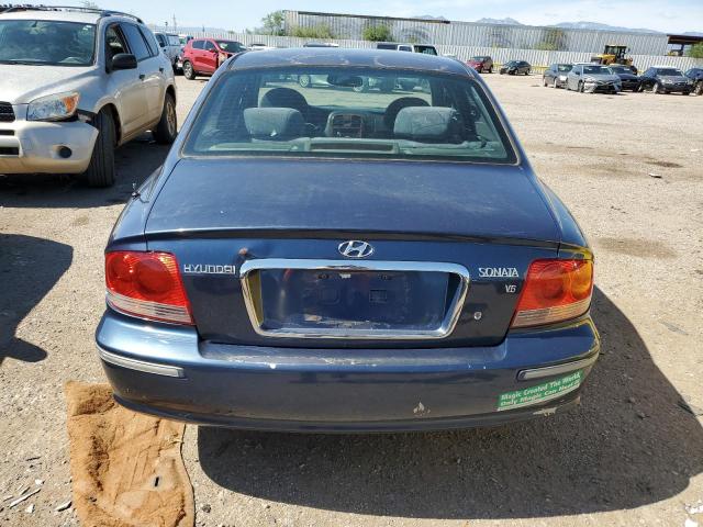 KMHWF35H85A189566 - 2005 HYUNDAI SONATA GLS BLUE photo 6