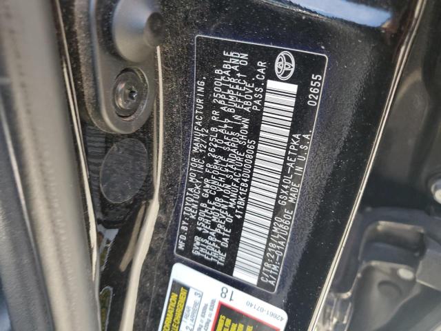 4T1BK1EB4DU008065 - 2013 TOYOTA AVALON BASE Черный фото 12