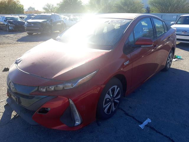JTDKARFP0H3053967 - 2017 TOYOTA PRIUS PRIM 红色 照片 2