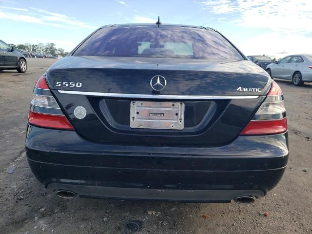 WDDNG86X57A104658 - 2007 MERCEDES-BENZ S550 550 4MATIC BLACK photo 6