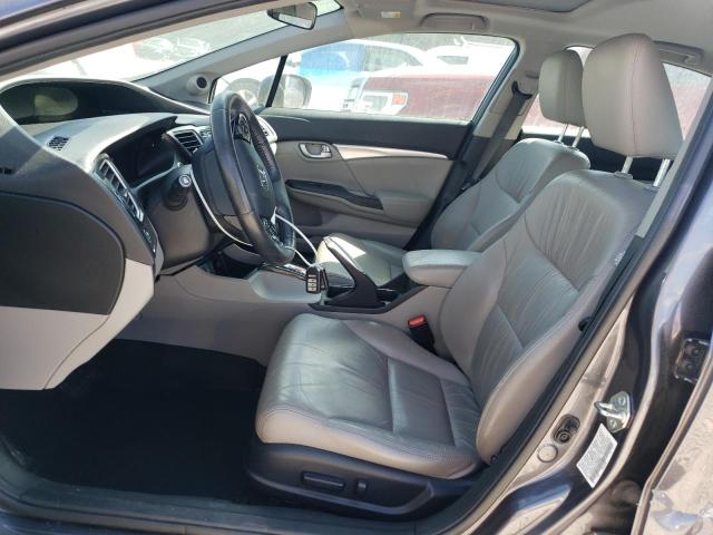 19XFB2F97FE058001 - 2015 HONDA CIVIC EXL GRAY photo 7