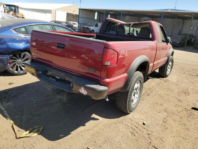 1GCCT19W9Y8248407 - 2000 CHEVROLET S TRUCK S10 RED photo 3