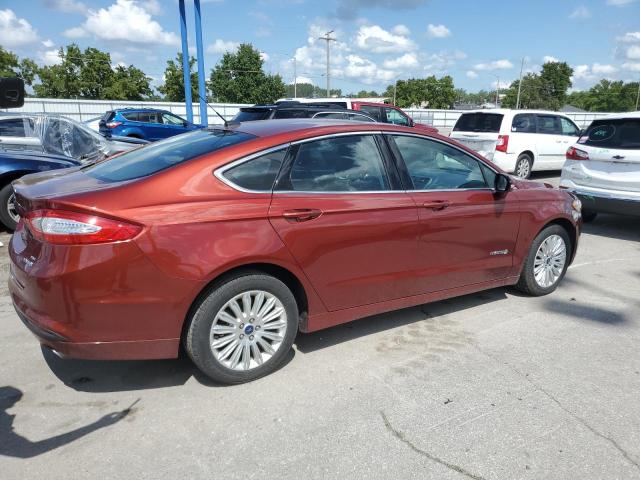 3FA6P0LU7ER240583 - 2014 FORD FUSION SE HYBRID ORANGE photo 3