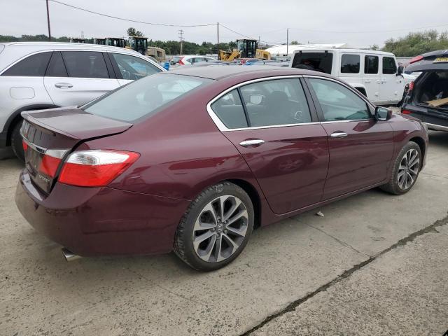 1HGCR2F54FA117845 - 2015 HONDA ACCORD SPORT BURGUNDY photo 3