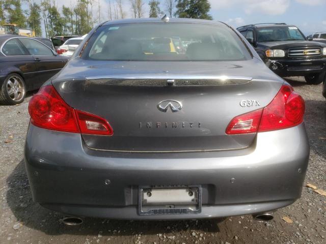 JN1CV6AR3DM754557 - 2013 INFINITI G37 GRAY photo 6