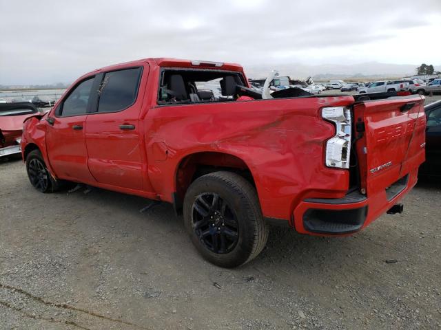 1GCPABEK7NZ587740 - 2022 CHEVROLET SILVERADO C1500 CUSTOM RED photo 2