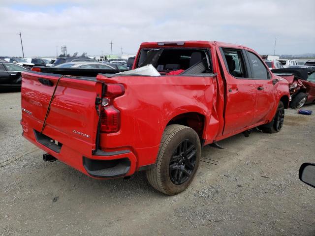 1GCPABEK7NZ587740 - 2022 CHEVROLET SILVERADO C1500 CUSTOM RED photo 3