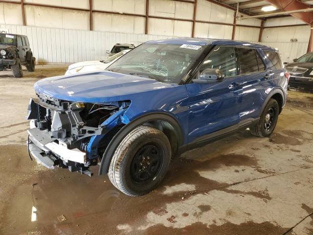 1FM5K8AW7MNA19103 - 2021 FORD EXPLORER POLICE INTERCEPTOR BLUE photo 1